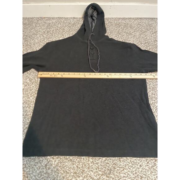Mizzen+Main Henley Hoodie Men's XL Pullover Fairway Charcoal Heather Gray - Picture 5 of 8